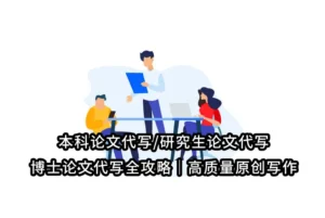 本科论文代写/研究生论文代写/博士论文代写全攻略｜高质量原创写作